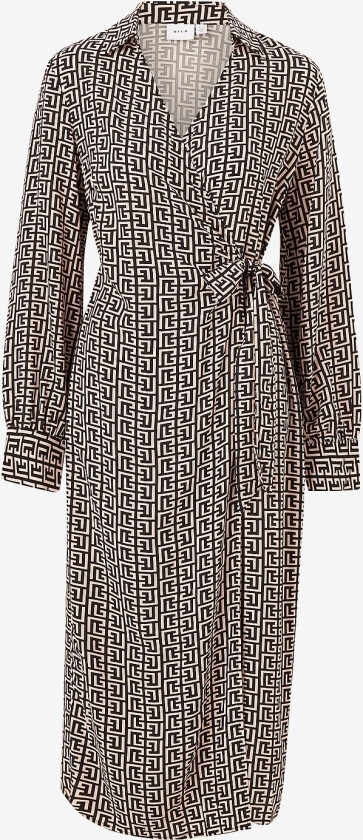 Omslagskjole viBana L/S Wrap Dress - Svart
