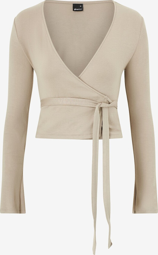 Topp Wrap Top - Beige