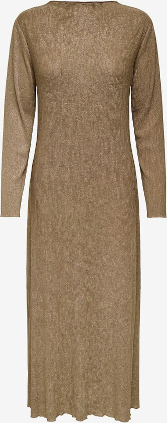 Maxikjole jdyAmalfi L/S Pleat Dress Jrs Exp - Brun