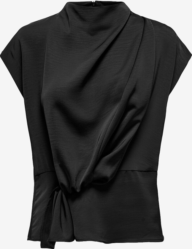Topp jdyUrba Capsleeve Drapy Top Wvn - Svart