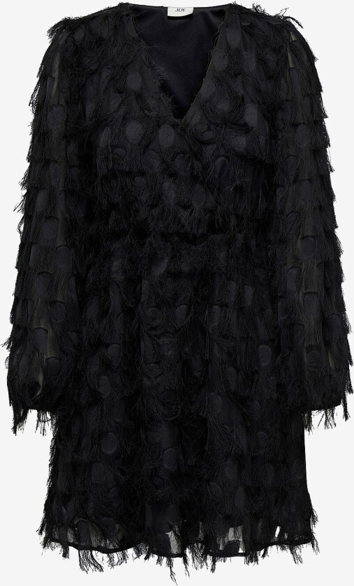 Kjole jdyMimi L/S V-neck Dress Wvn - Svart