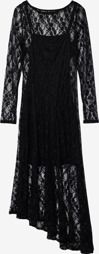 Maxikjole vmBrooke LS Long Dress Jrs - Svart
