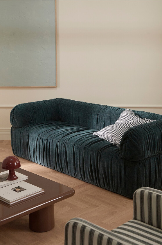 Sofa Edith 3-seters - Blå