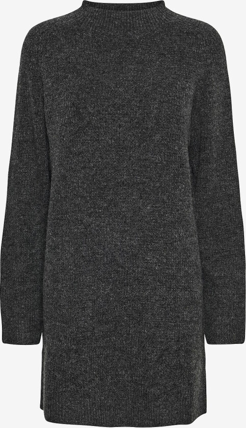Kjole pcNemesio LS Mock Neck Knit Dress B - Grå