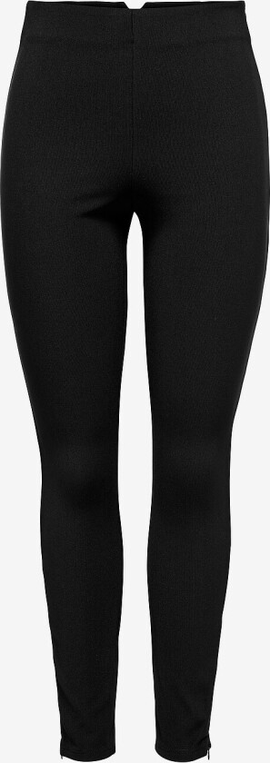 Leggings Onlpeony Life HW Rib Zip Legging CC - Svart