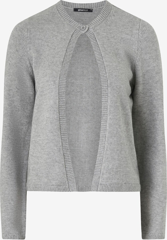 Kardigan One Button Knit Cardigan - Grå