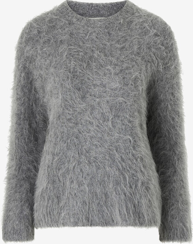 Genser Knitted Alpaca Blend Sweater - Grå