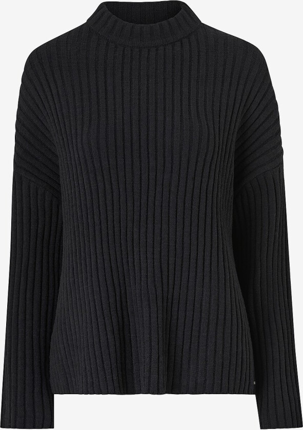 Genser Rib Knit Sweater - Svart