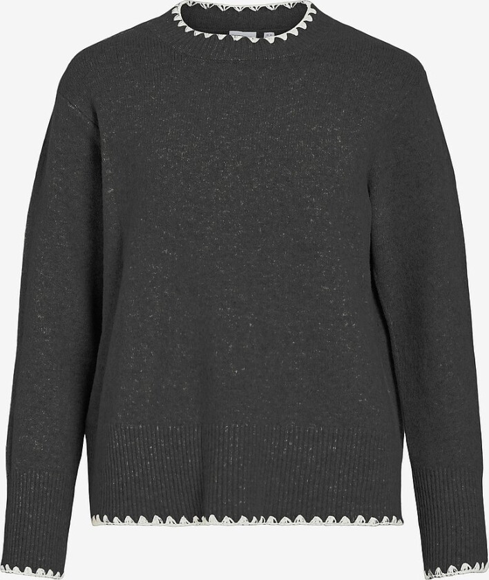 Genser viHefna Stitch Detail Knit Top - Grå
