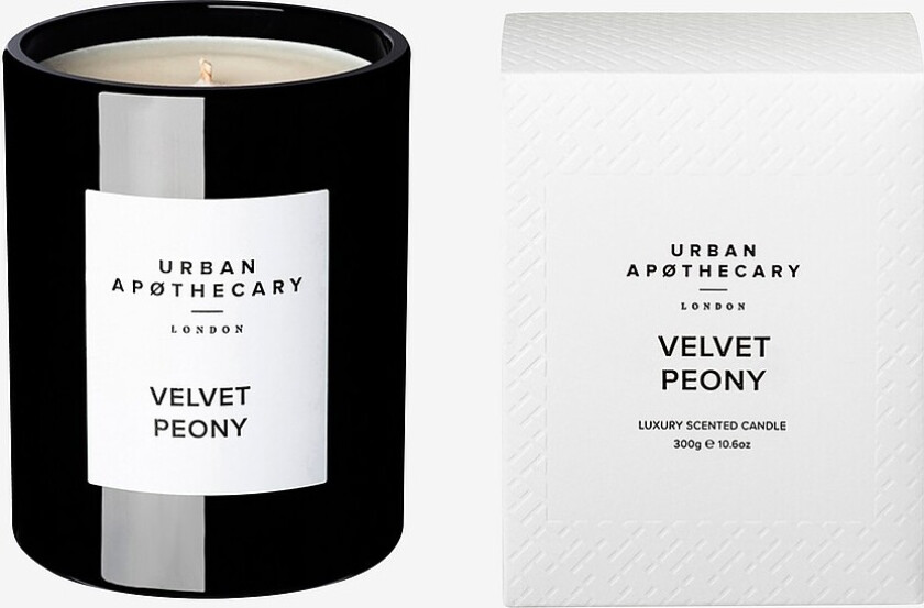 Luxury Candle Velvet Peony - Hvit