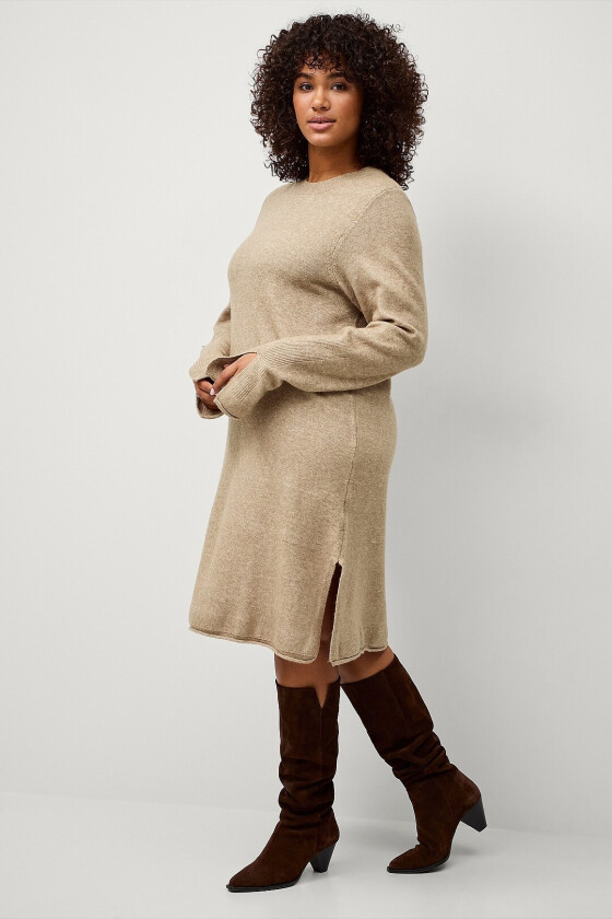 Kjole cAvista L/s Blk Dress - Grå