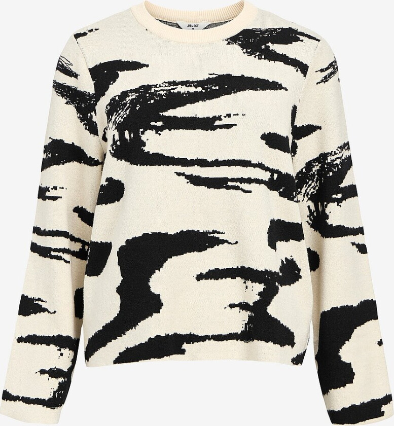 Genser objReynard Square Sleeve O-neck Aop - Flerfarget
