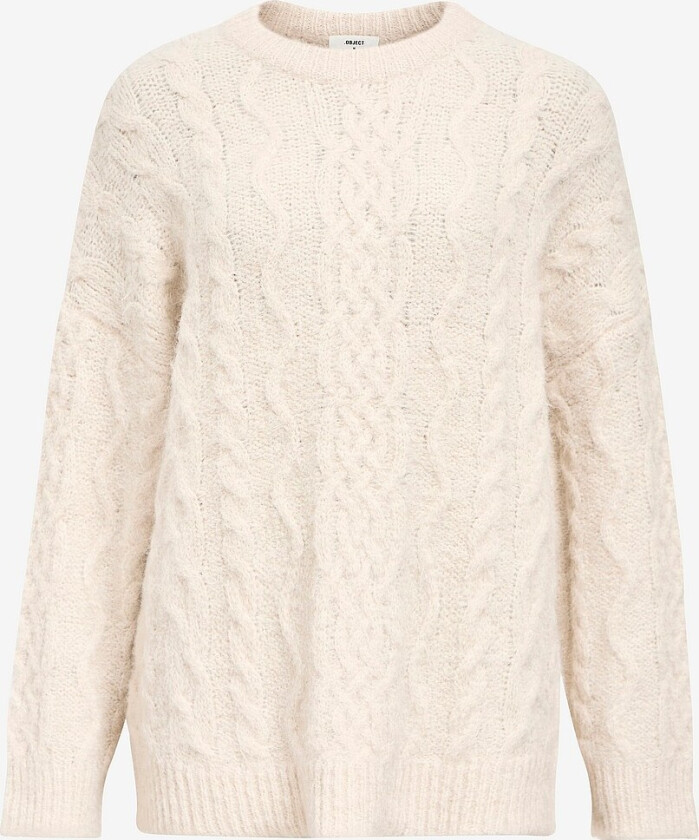 Genser objDallas Milo LS Pullover - Hvit