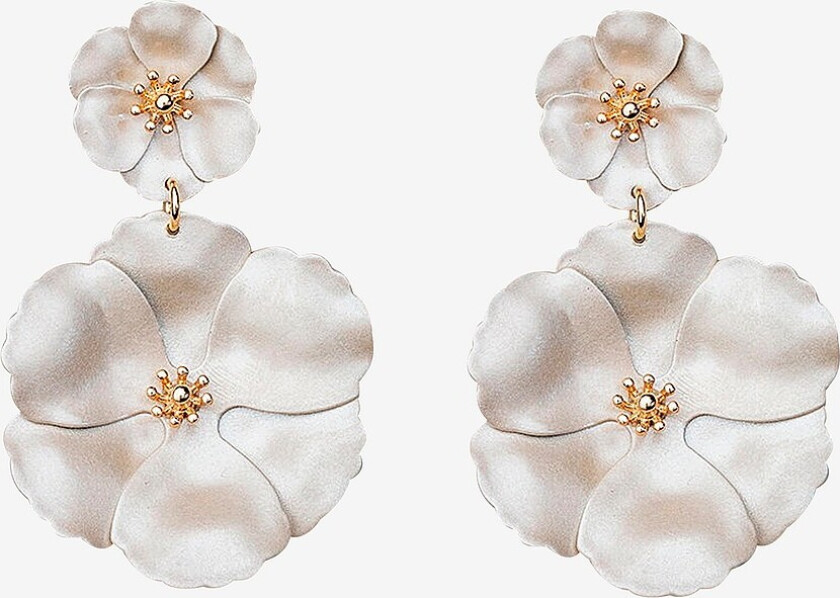 Øreringer Flower Twin Earrings - Beige