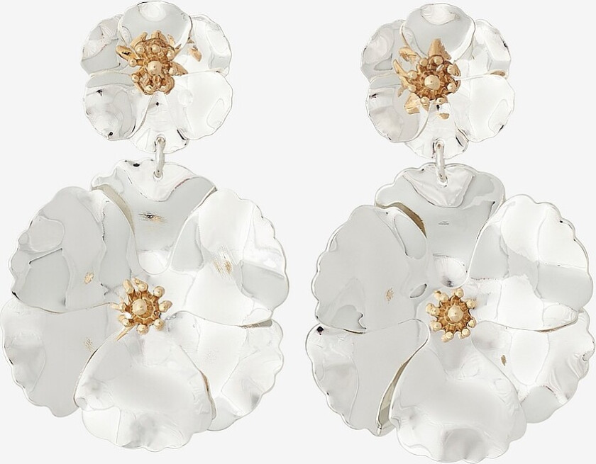 Øreringer Flower Twin Earrings - Sølv