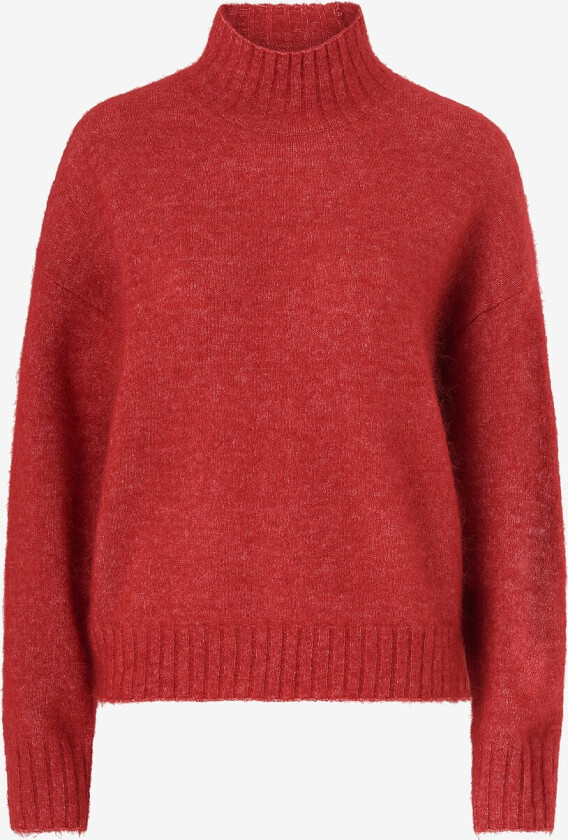 Genser Brookline Knit T-neck - Rød