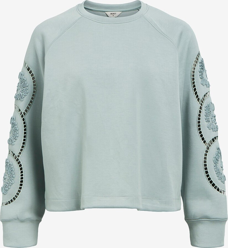 Collegegenser objDorina LO L/S Sweat Top 134 - Blå