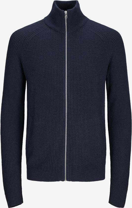 Kardigan jjPannel Knit Zip Cardigan Aw24 Pls - Blå