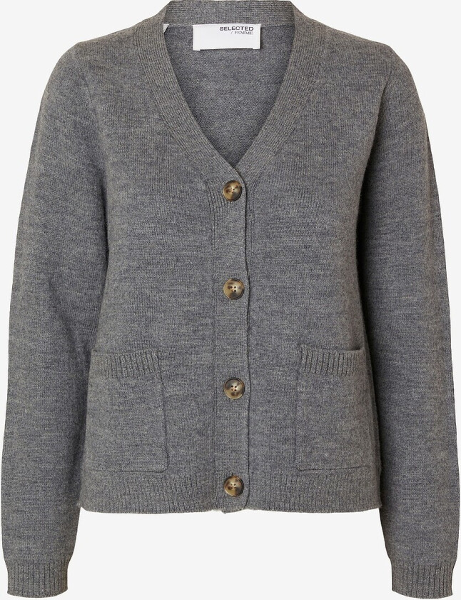 Kardigan slfAna LS Knit Cardigan - Grå