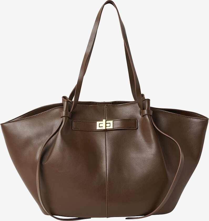 Vesken Long Strap PU Bag - Brun