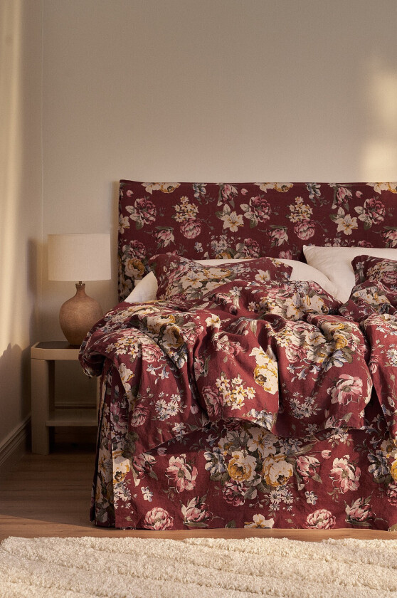 Sengesett Candice Rose 2 deler - Rød