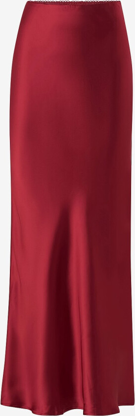 Maxi skjørt Satin - Rød