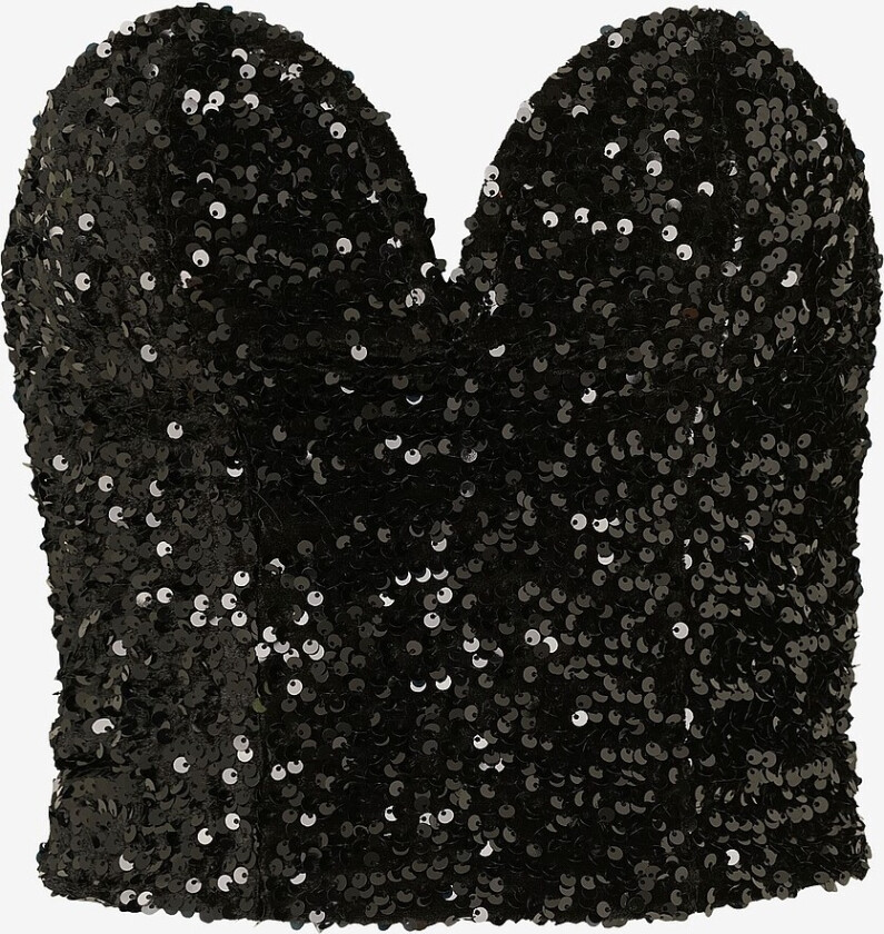 Topp Bella Deep v Sequin - Svart