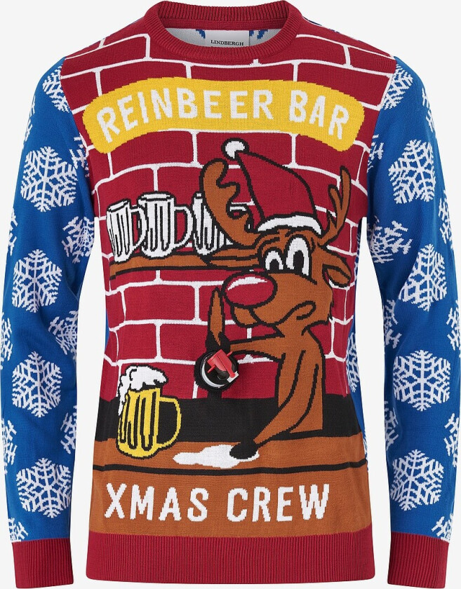 Julegenser Interactive Xmas Knit - Blå