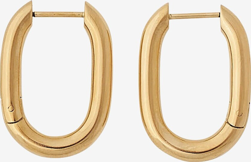 Øredobber Modernist Hoops L - Gull