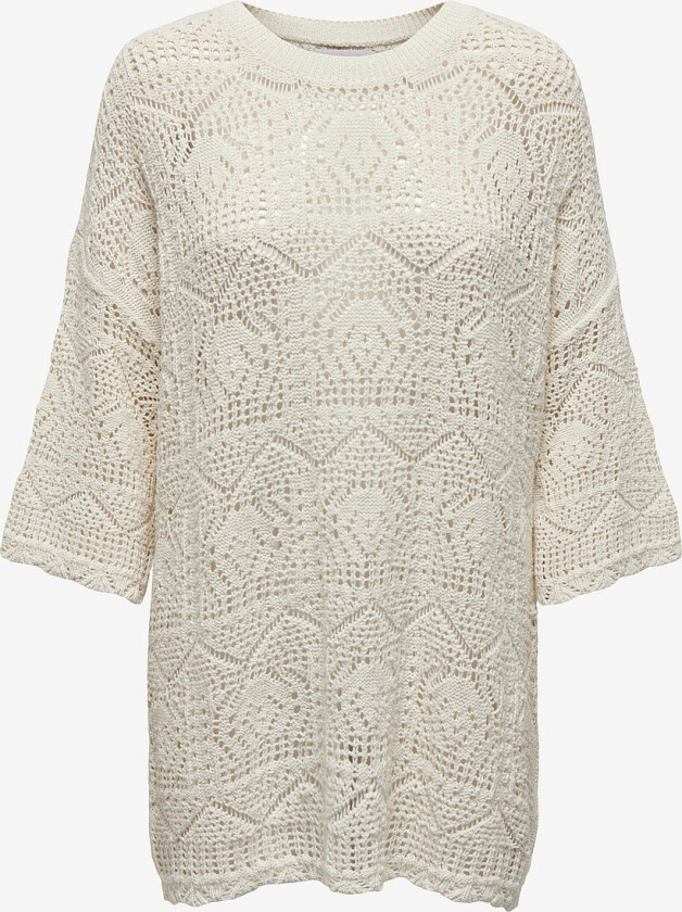 Genser onlBeachie Life SS Loose O-neck - Hvit