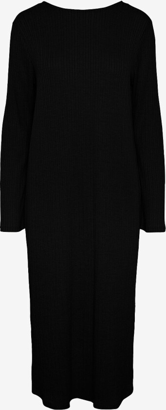Kjole pcLena LS Long Dress - Svart