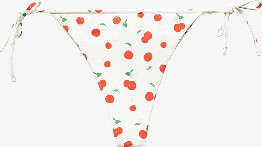 Bikiniunderdel Cherry Brazilian - Hvit