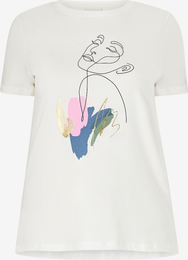 Topp carDiala Life SS Reg Tee Jrs - Hvit