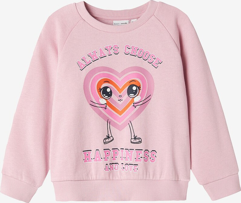 Collegegenser nmfVenus LS Nreg Sweat Bru - Rosa