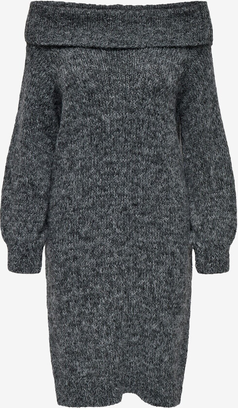 Kjole onlMarie LS Off Shoulder Dress - Grå