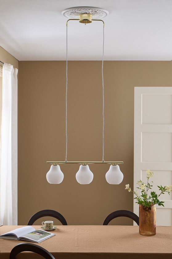 Taklampe Sophia 3 L - Hvit