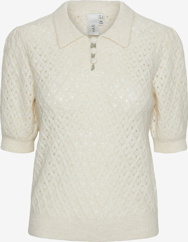 Topp yasBicala 2/4 Knit Pullover - Beige