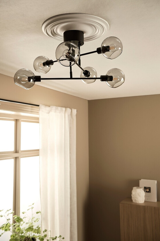 Taklampe Lydia - Svart