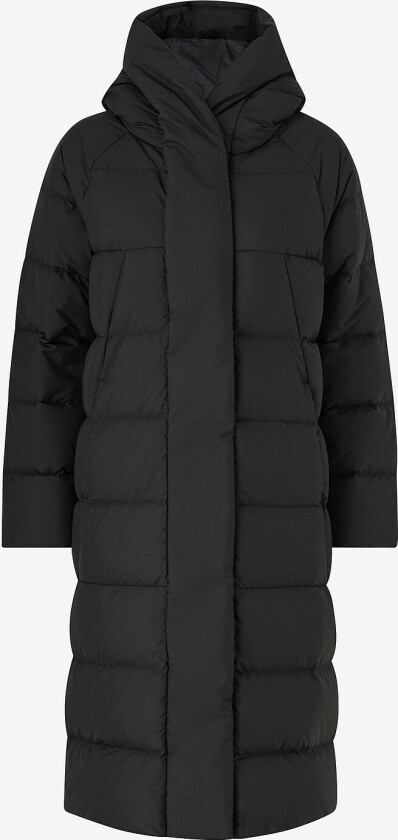 Dunfrakk Long Down Coat - Svart