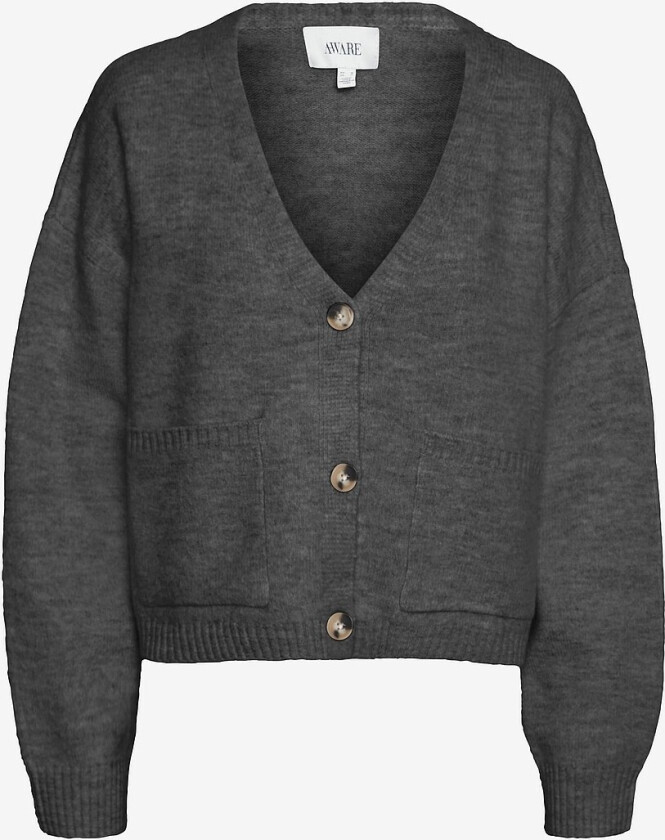 Kardigan vmGemma LS V-neck Knit Cardigan - Grå