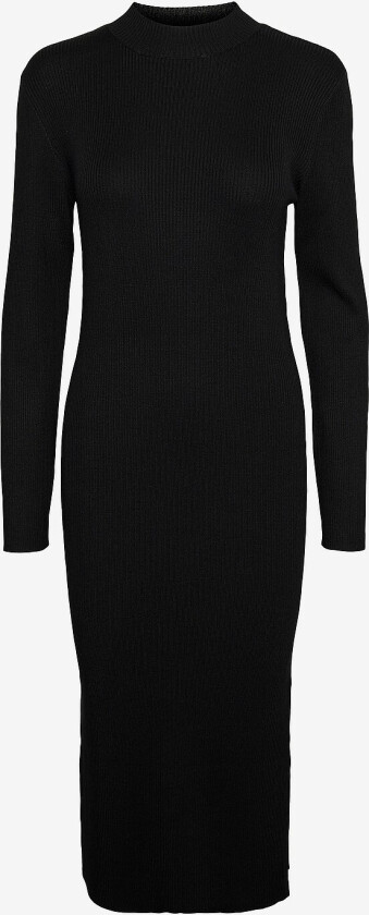 Kjole vmLynzi LS Calf Knit Dress Vma - Svart