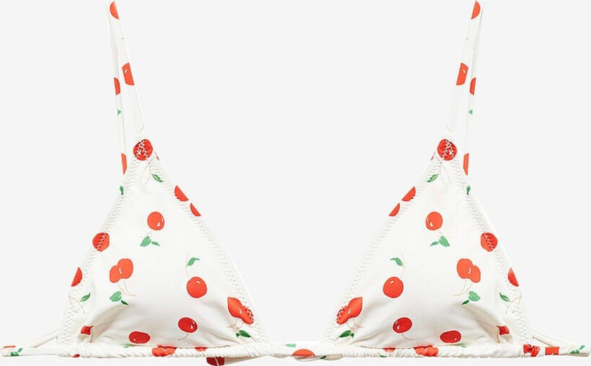 Bikini-BH Cherry - Hvit