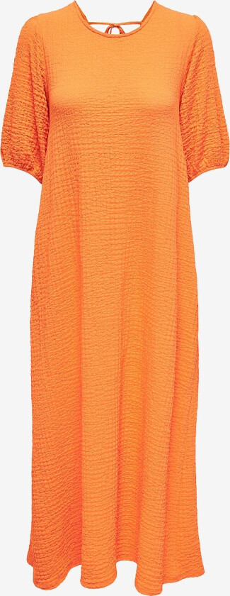 Kjole jdyPenni S/S Open Back Midi Dress - Orange