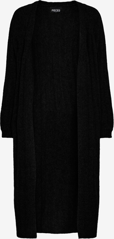Kardigan pcMaggy LS Long Knit Cardigan - Svart