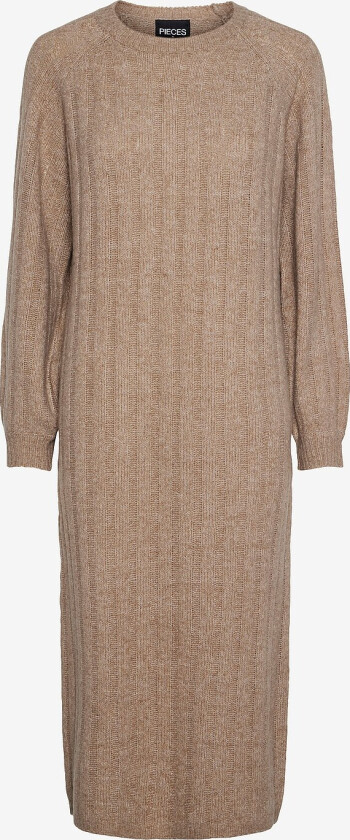 Kjole pcMaggy LS Knit Dress - Grå