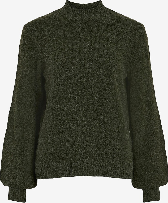 Genser viHanna Balloon L/S Knit Top - Svart