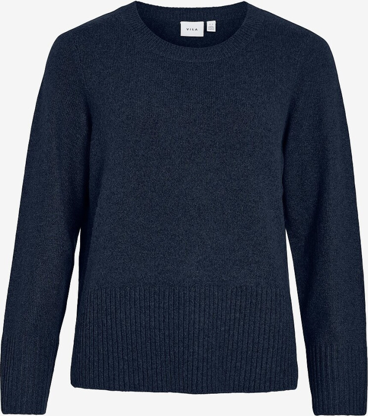Genser viPrimia L/S O-neck Knit Top - Blå