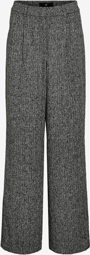 Bukser viEvie HW Wide Leg Tailored Pant - Svart