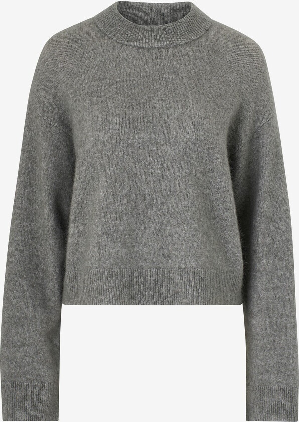 Genser Brook Knit Drop Shoulder O-neck - Grå