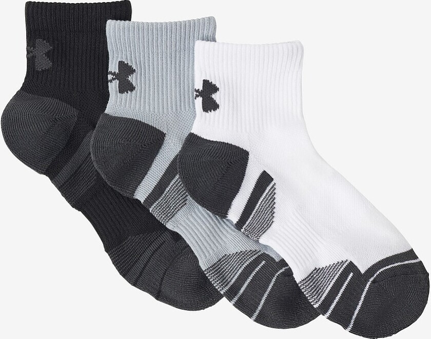 Sokker UA Performance Tech Qtr 3-pakning - Grå